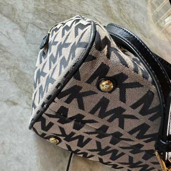 Michael Kors Signature Logo Satchel Bag - Picture 8 of 10